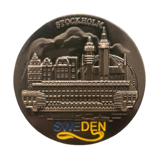 Stockholm Metal Fridge Magnet by Sverige Souvenirs