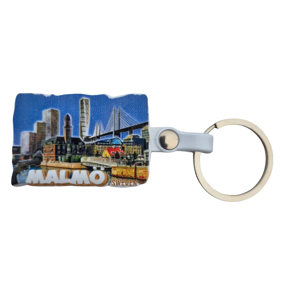 Malmö Souvenir Keyring - Unique Swedish Keepsake