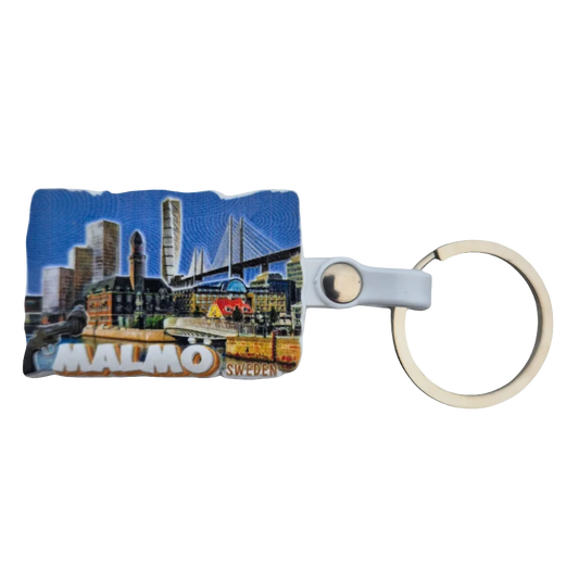 Malmö Souvenir Keyring - Unique Swedish Keepsake