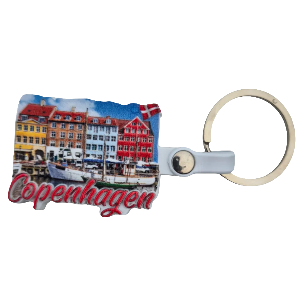 Copenhagen City Keychain - Souvenirs Shop Design