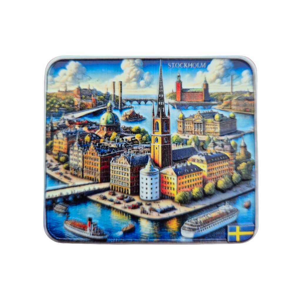 Stockholm panorama fridge magnet