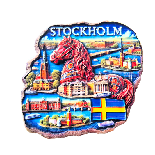 Stockholm Fridge Magnet by Souvenirs Shop