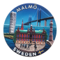Malmö Souvenir Fridge Magnet - Vibrant Design