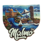3D Fridge Magnet Malmö - Unique Souvenir from Sweden