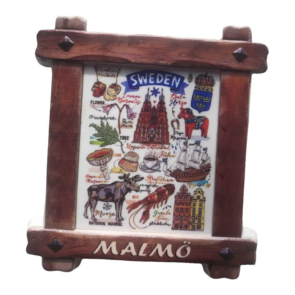 Sweden Fridge Magnet - Malmö Souvenir Decor