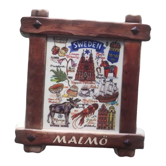 Sweden Fridge Magnet - Malmö Souvenir Decor