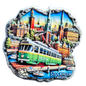 Stockholm Fridge Magnet Souvenir - Scenic City Design
