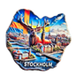 Stockholm Skyline Magnet by Souvenirs Shop