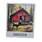 Viking House Souvenir - Swedish Cabin Magnet