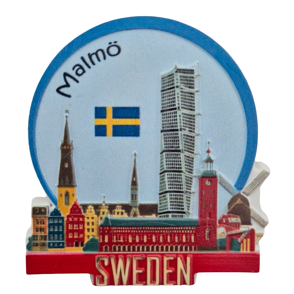 Sweden City Fridge Magnet - Malmö Souvenir Shop