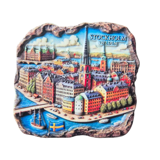 Stockholm Fridge Magnet - Scenic Swedish Souvenir