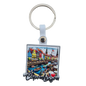 Copenhagen Souvenir Keychain - Colorful City Design