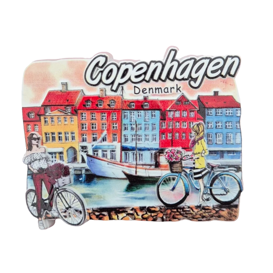 Copenhagen Bike Souvenir Fridge Magnet by SOUVENIRS SHOP