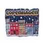 Copenhagen night skyline magnet featuring colorful buildings and a starry backdrop from the Souvenirs Shop