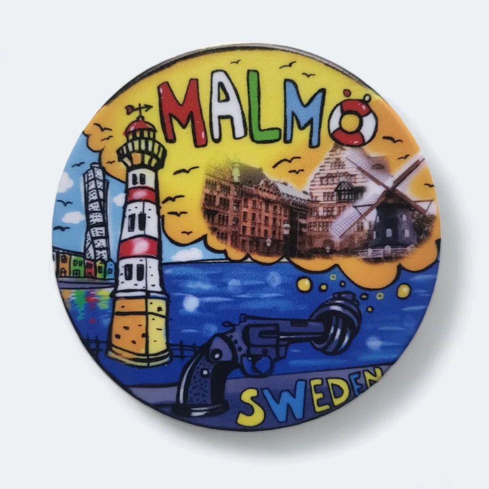 Fridge magnet Malmö - korthållare