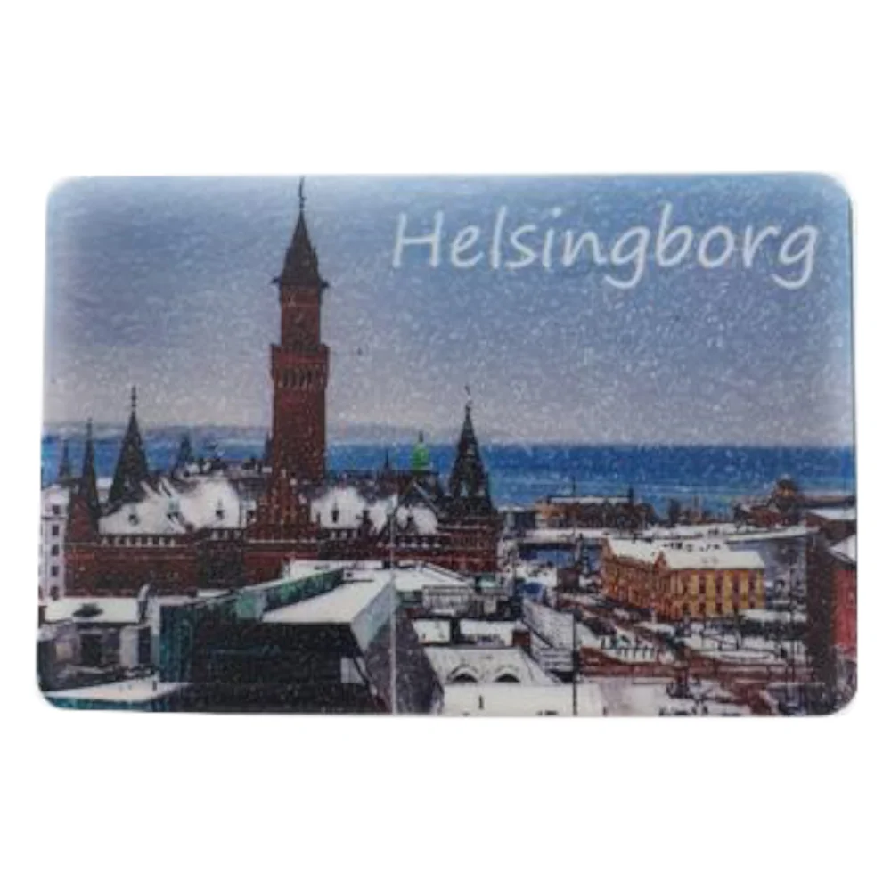 Helsingborg vinter fridge magnet