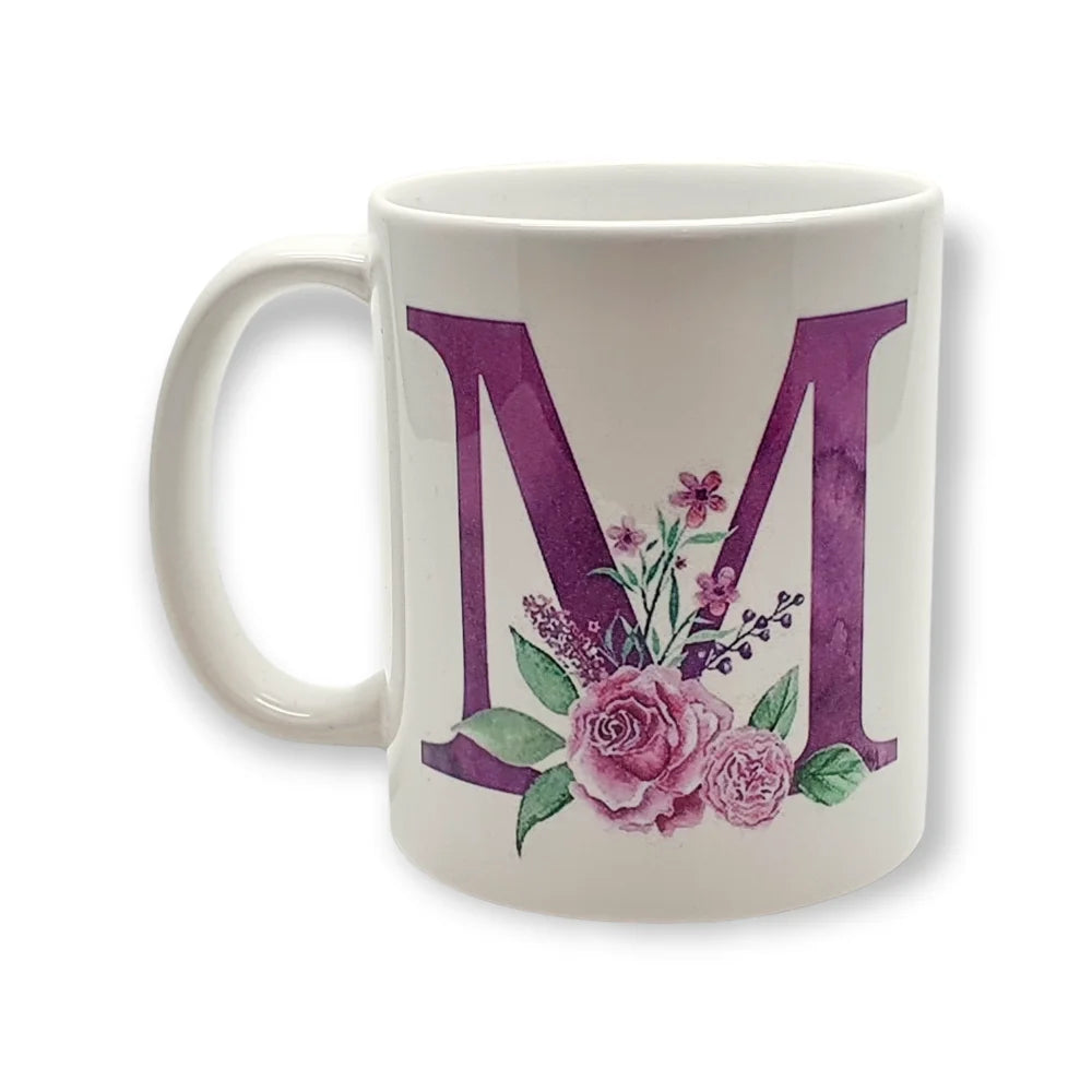 Kaffemugg med tryck M - kaffemug
