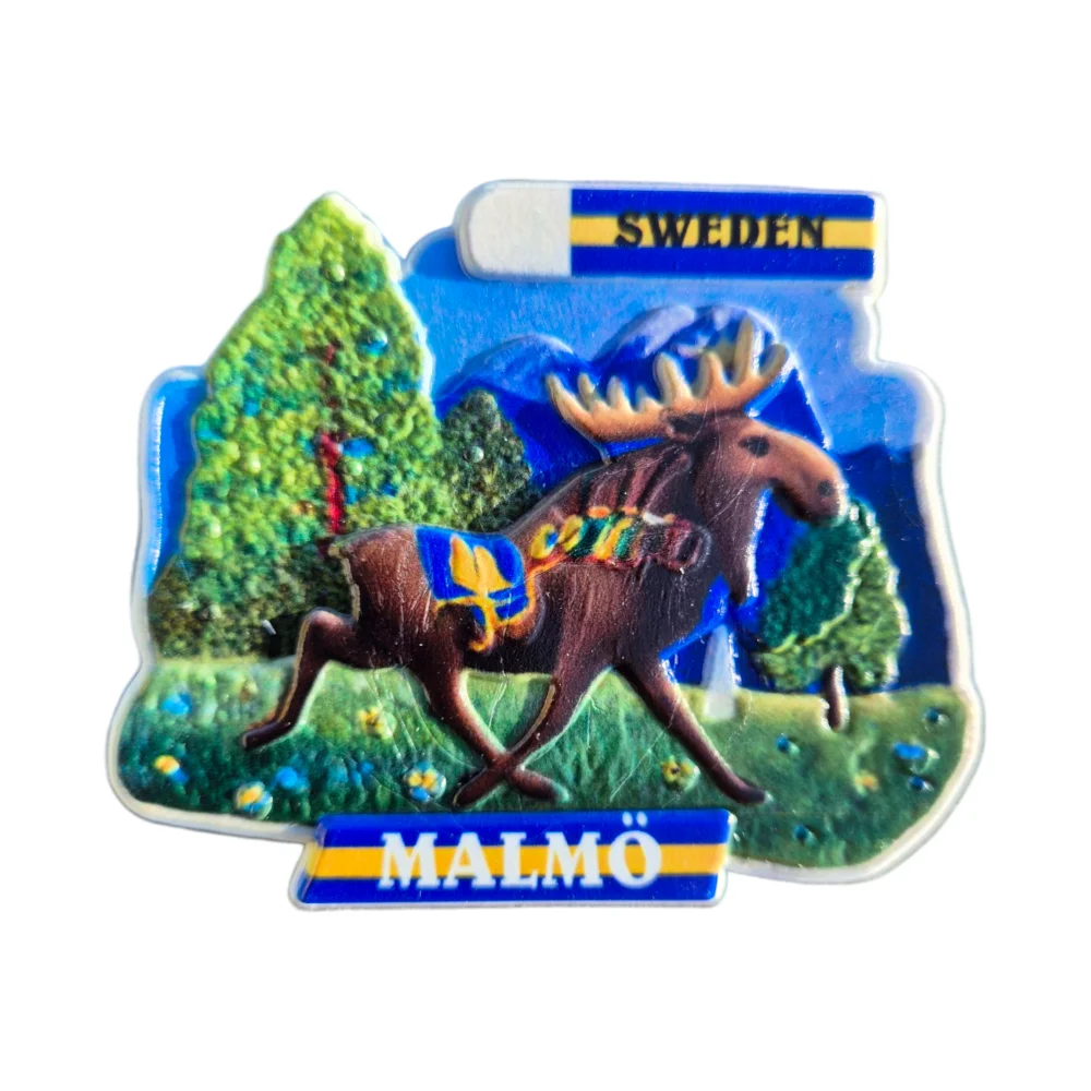 Malmö älg fridge magnet