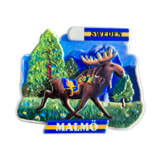 Malmö älg fridge magnet