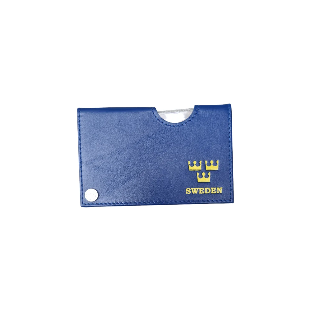 Rea!!Korthållare Sweden Tre Kronor Blå