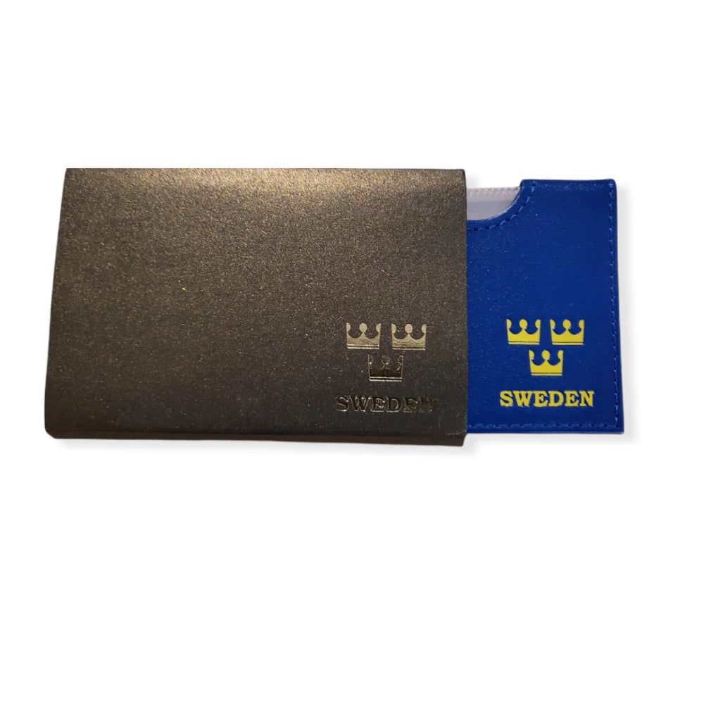 Rea!!Korthållare Sweden Tre Kronor Blå