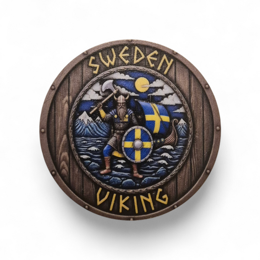 Sweden viking fridge magnet
