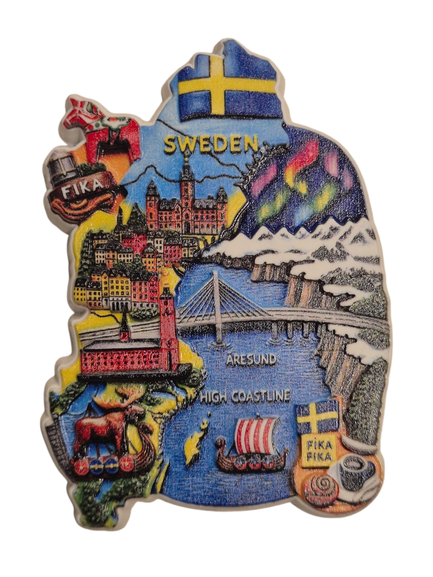 Sweden fridge magnet
