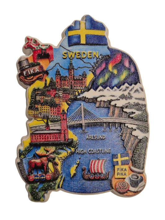Sweden fridge magnet