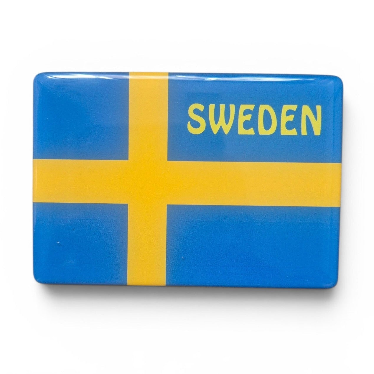 Sverige flagga kylskåpsmagnet
