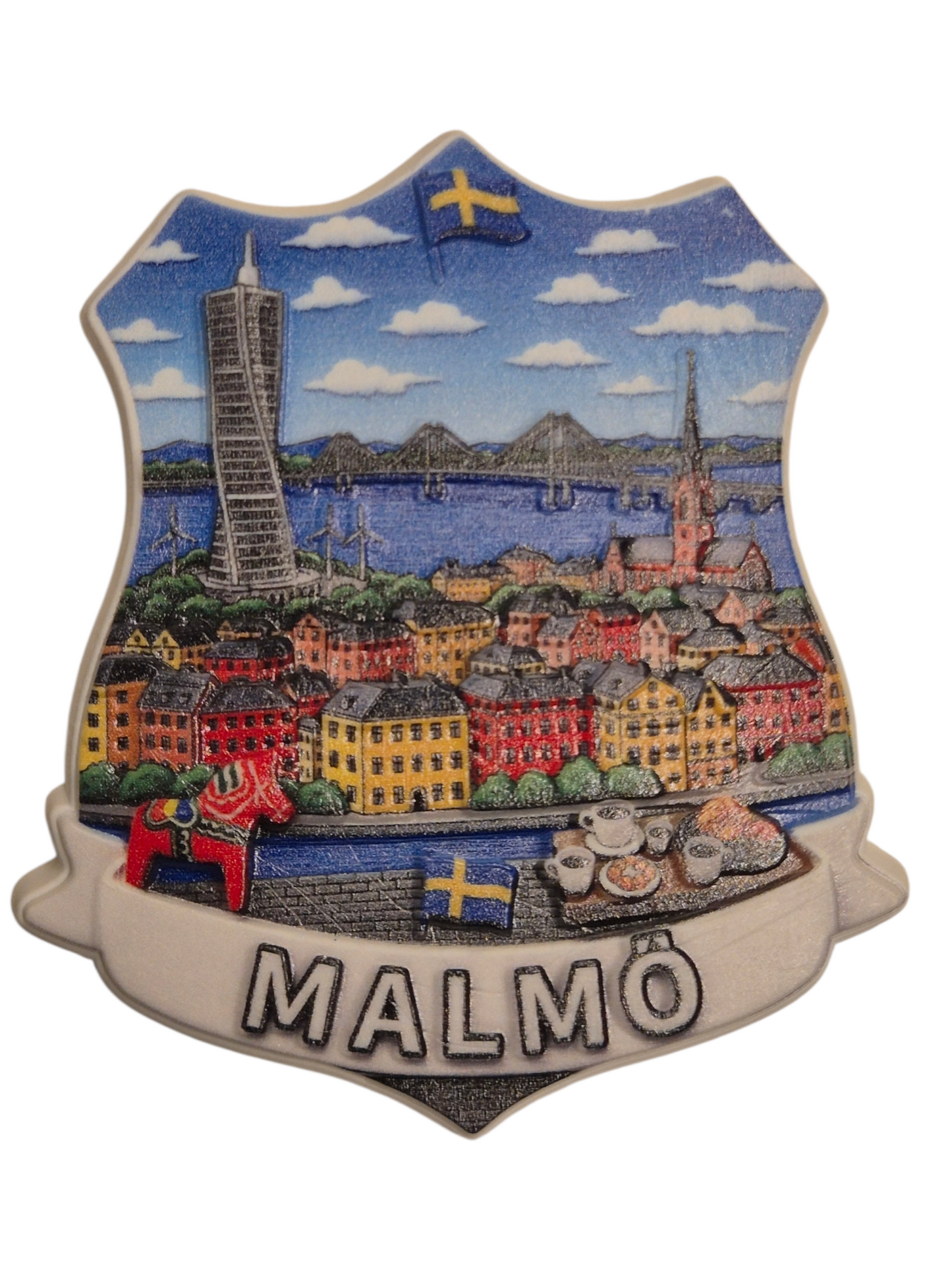 Malmö fridge magnet