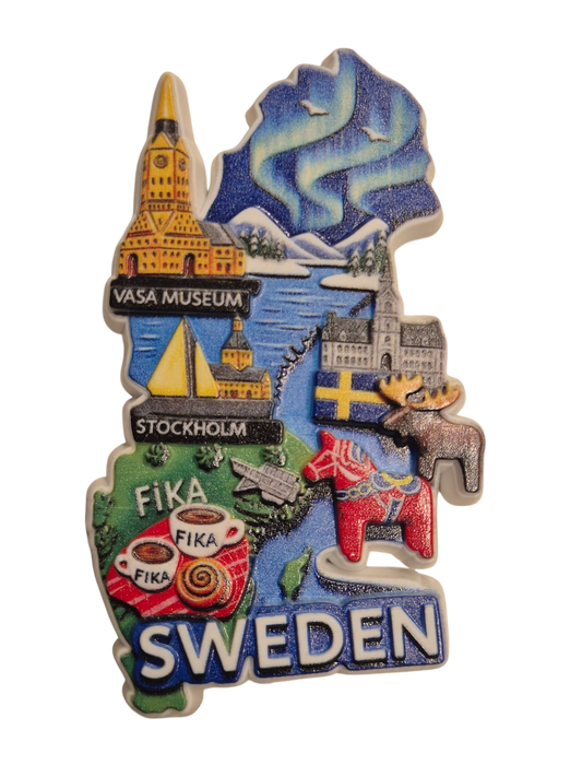 Sweden karta ilustration