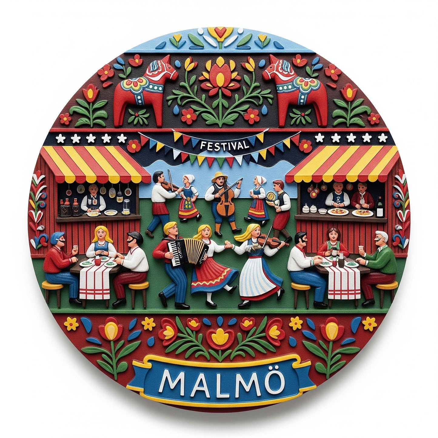 Malmö festival fridge magnet