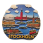 Stockholm skyline fridge magnet