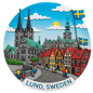 Lund fridge magnet