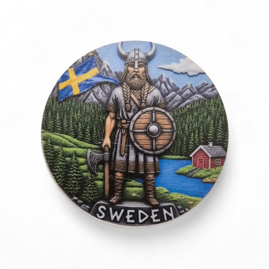 Sweden  viking fridge magnet