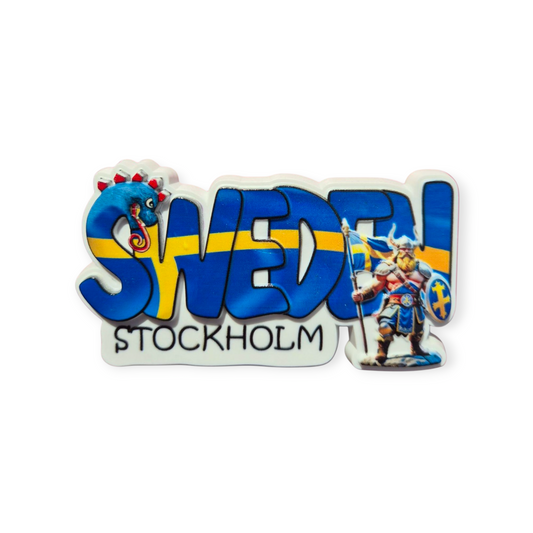 Stockholm viking fridge magnet