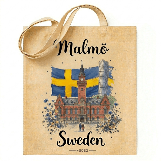 Bomoll shoppingväska Dalahäst