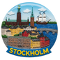 Stockholm fridge magnet
