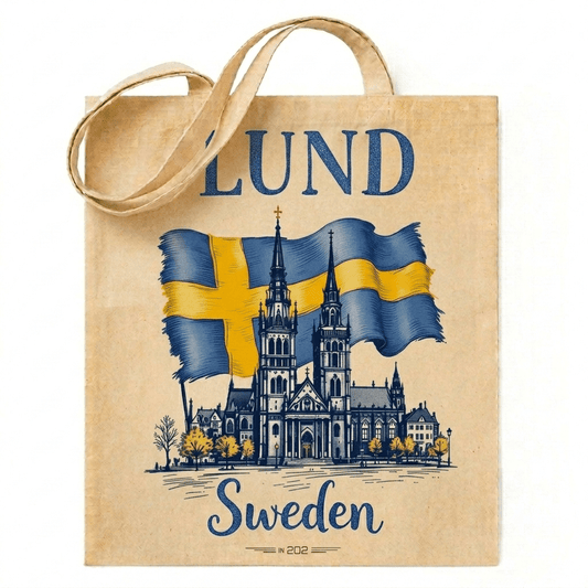 Tyväska med Stockholmstryck