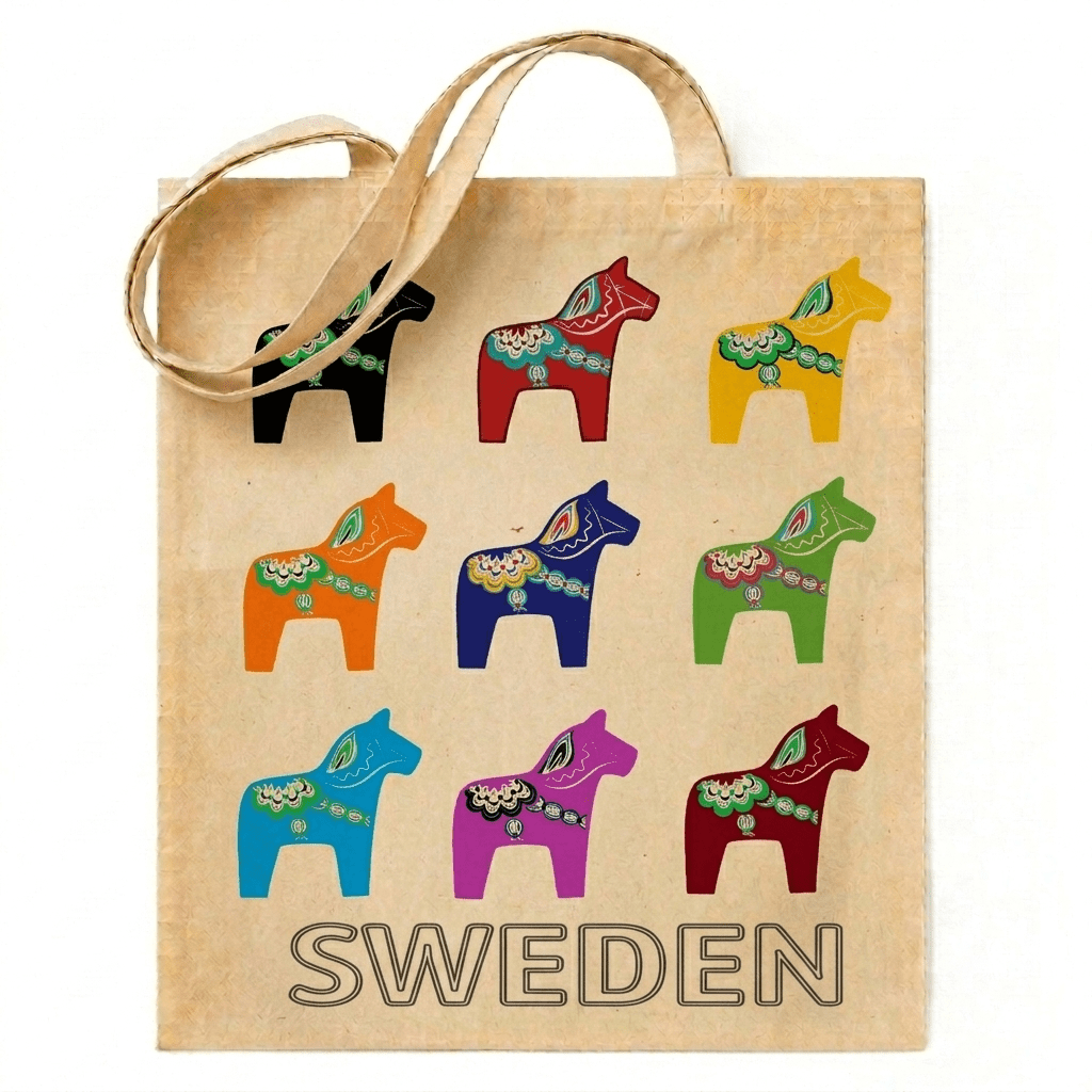 Dalahäst tygpåsar