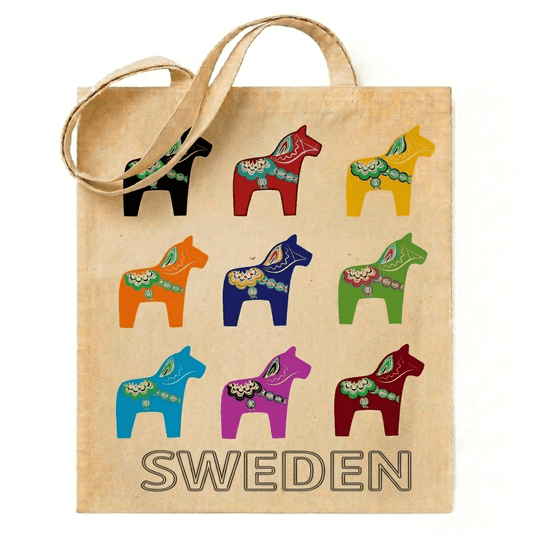 Dalahäst tygpåsar