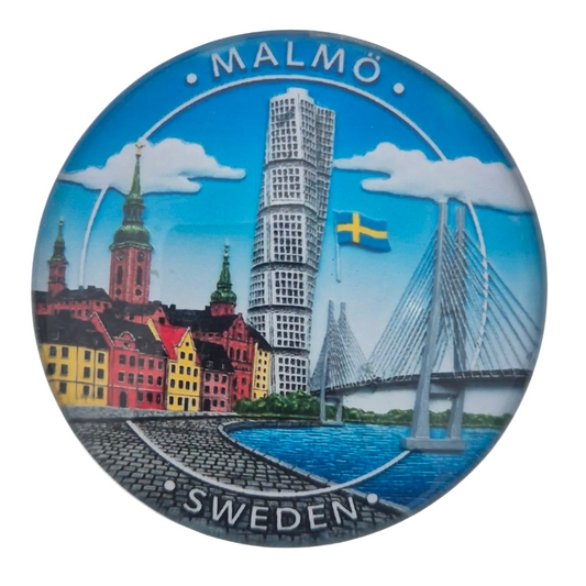 Malmö glas fridge magnet