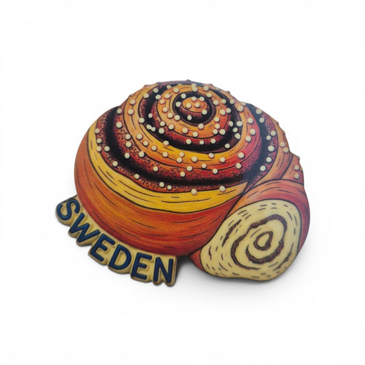 Kanelbulle magnet trä