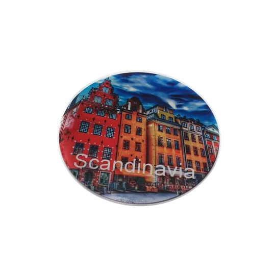 Scandinavia fridge magnet cirkle - SOUVENIRS SHOP