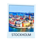 Stockholm polaroid fridge magnet