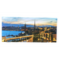 Stockholm souvenir magnet featuring a beautiful skyline view of Sweden at sunset