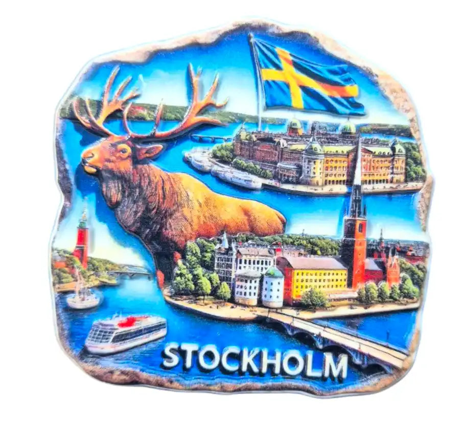 Stockholm souvenir magnet.
