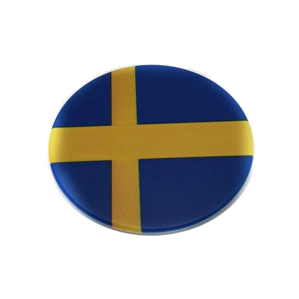 Svenska flag cirkle fridge magnet