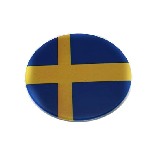 Svenska flag cirkle fridge magnet