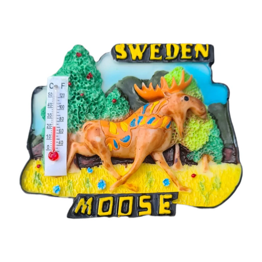 SWEDEN MOOSE FRIDGE MAGNET